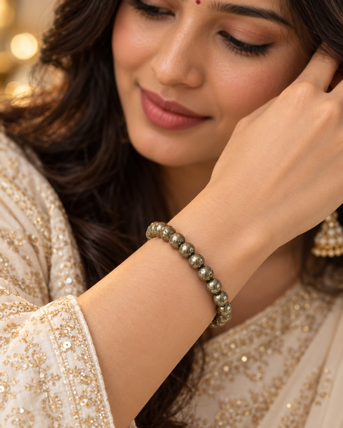 NATURAL PYRITE BRACELET