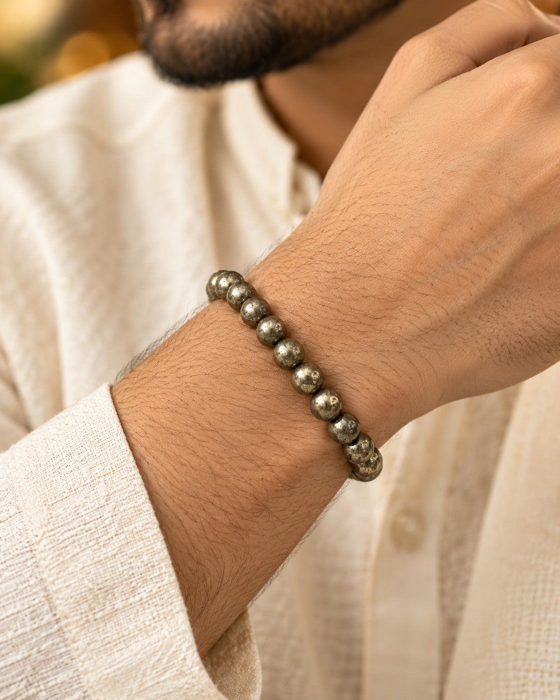 NATURAL PYRITE BRACELET